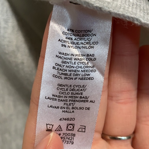 Ann Taylor Grey Shawl Sweater/Sweatshirt material - Picture 12 of 12